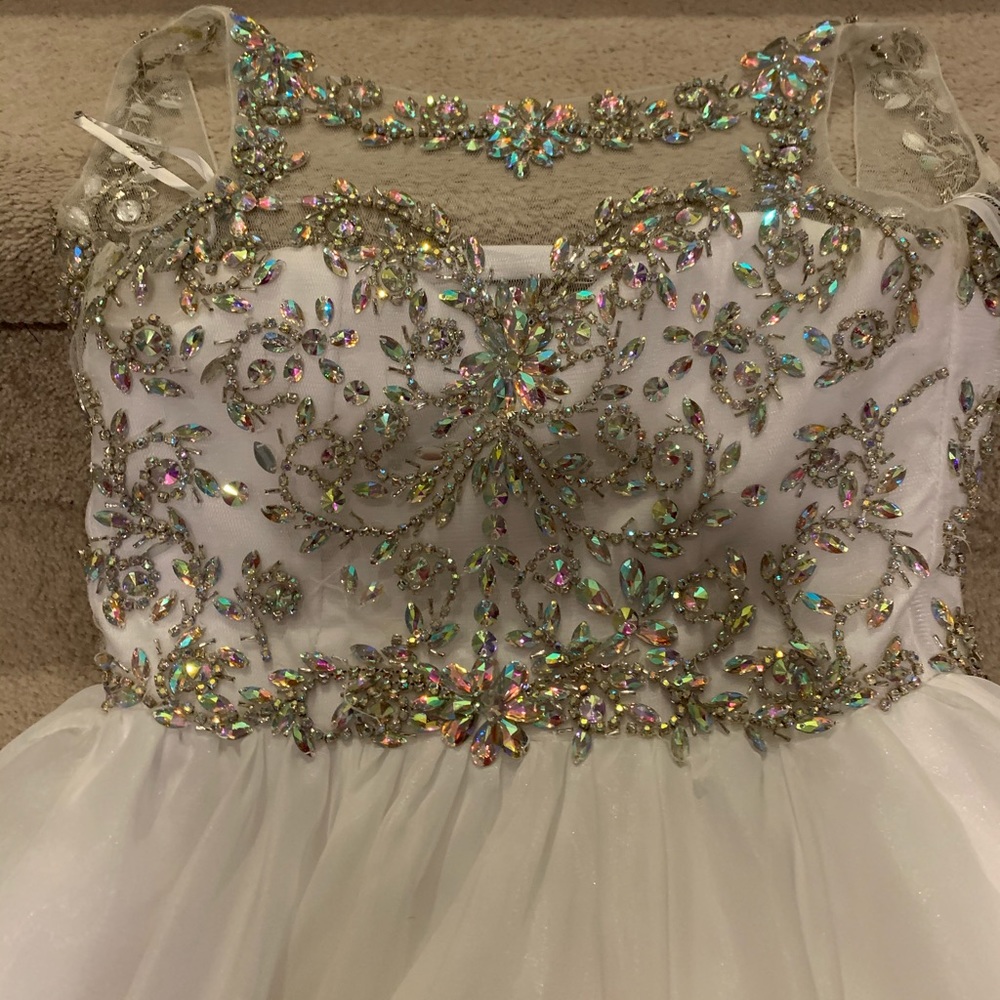 White Size 10 Girls Dress